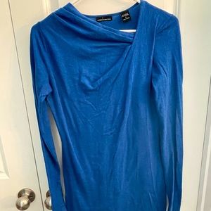 Bodycon sweater dress with cashmere & unique neckline